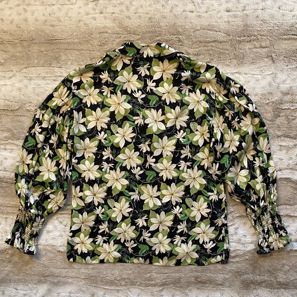 NWT💕Alice + Olivia Julius Floral Print Blouse Size S - Picture 7 of 15